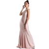 Blush pink sweet heart evening dress