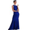 Royal cross strap evening dress